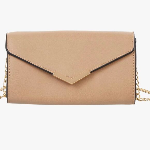 Urban Expressions Elodie Beige Crossbody Mini Bag Purse - Picture 2 of 15
